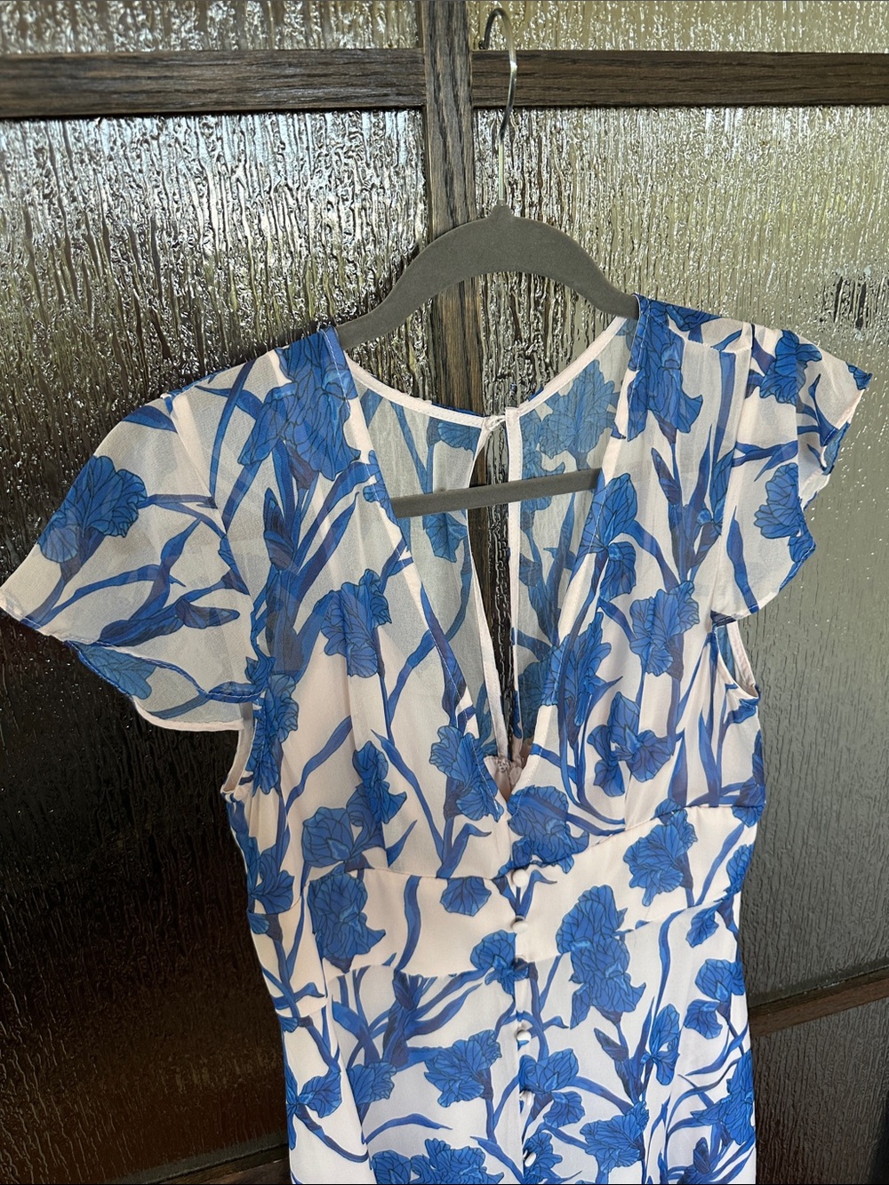 Hutch Nia Floral Dress size 6 Blue Floral V-Neck Maxi Dress - Women - Picture 7 of 15